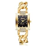 Frauen Armbanduhr, Sunday Damen Mädchen Uhren Armband Montre Uhr Einfache Hot Temperament Rose Gold Classic Damen Quarzuhr Edelstahl Heißer Verkauf (B)