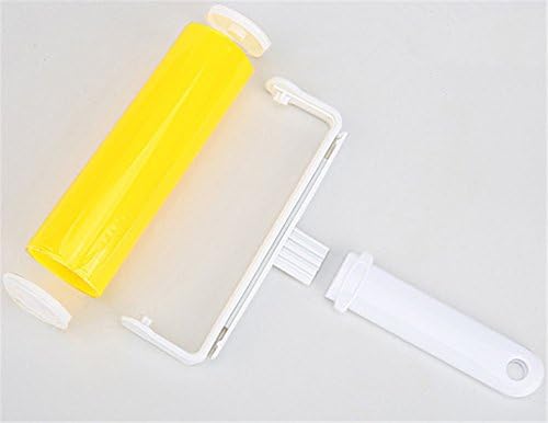 Godess4 yellow washable Sticky device roller Cat hair Dog hair Sucking clothes Blanket Non-tearable adhesive paper dust collector 7*21