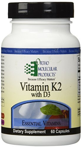 Ortho Molecular Products, Vitamin K2 with D3 60 capsules