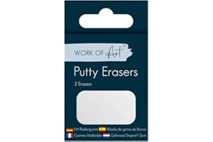 THE HOME FUSION COMPANY 2 x Putty Erasers Set Art Artistic Smudging Blending Craft Pastels Charcoal