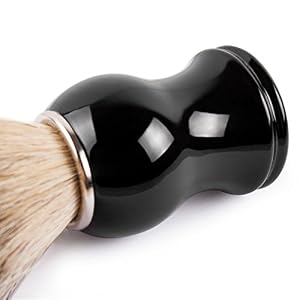 QSHAVE 100% Best Original Pure Badger Hair Shaving Brush Handmade. Resin Handle. Perfect for Wet Shave, Safety Razor… - Image 7