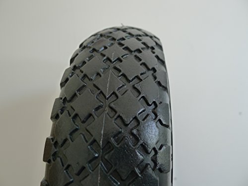 2 Stück PU Rad 260mm – Pannensicher, nie wieder Luftpumpen: 3.00-4 Sackkarrerad - 4