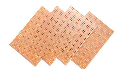 General Purpose Printed Circuit Board MINI 7.5 X 5 CM, MINI zero pcb Board, For electronic project or experiment pack of 4