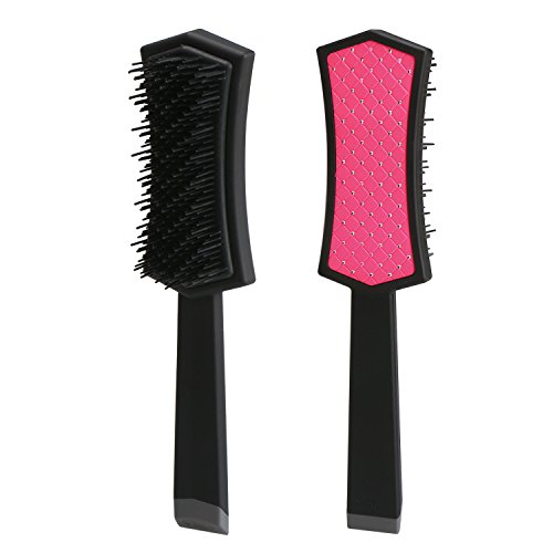 Segbeauty® Rosa Entwirren Kamm 3 Tier Borste Paddel Haarbürste , Schmerzfrei Nass Striegel Pinsel Kopfmassage , Entfernen Knoten & Tangles für langes starkes lockiges Haar - 3