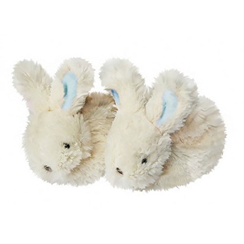 Bombay Duck Fluffy Bunny Booties Pale Blue - New Baby Gift