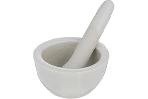 UPKOCH Mortar with Pestle Mortar Marble Pepper Mortar Small Porcelain Crusher Pepper Bowl Manual Garlic for Kitchen Restaurant