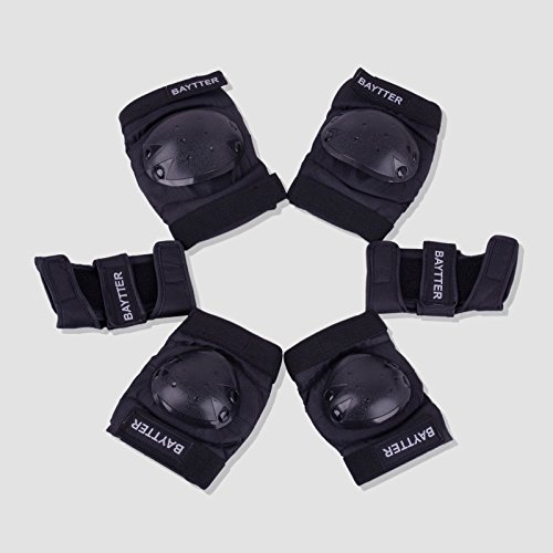 Preisvergleich Produktbild BAYTTER® Kinder Schutzausrüstung Set Erwachsene Knieschützer Ellbogenschützer Handgelenkschützer für Roller Skating Skateboarding Ski Bergsteigen Radfahren usw. (Für die Erwachsene)