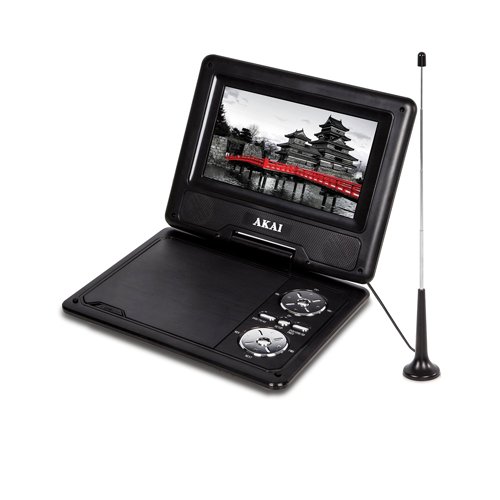 AKAI Portable Travel DVD Player Digital TV Tuner 7" LCD Swivel Screen