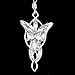 Produktbild hishpy Herr der Ringe Hobbit Aragorn Arwen Abendstern Halskette Anhänger Silber
