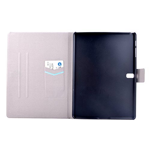 Samsung Galaxy Tab S 10.5 zoll (T800/T805) hülle Hardcase, Ekakashop Galaxy Tabs T800/T805 Tasche Handytasche Handyhülle, Kreativ Blau Kokosnussbaum Meer Muster Flip Buchstil Schale Magnet PU Leder Case Cover Etui Schutzhülle Ledertasche Lederhülle für Galaxy Tab S 10.5“ (T800/T805) – Blau Kokosnussbaum + 1 x Kostenlos Ständer (Farbe Random) - 5
