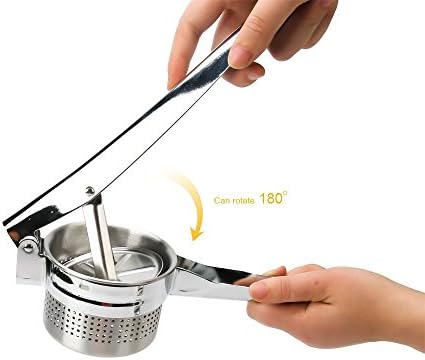 10 Inch Stainless Steel Large Potato Ricer Masher for Food Fruit Press