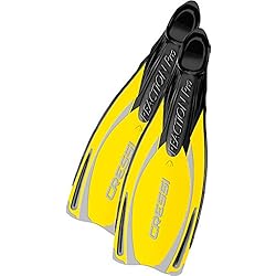Cressi Reaction Pro - Aletas, color amarillo/plateado, talla 42-43