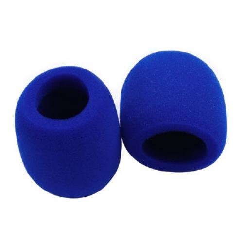 2pcs Funas Protectoras para Micr  fono Fundas de Espuma para Mic de Color Azul