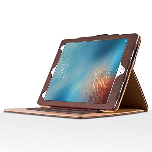 iPad PRO 9.7″ Hülle – JAMMYLIZARD Ledertasche Smart Case mit Standfunktion für iPad PRO 9.7″, BRAUN & HONIG, [MIT STIFT-HALTER] - 2