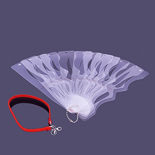 asentechuk® 12 Stück/Set Korean Style Augenbrauen Karte Vorlage Schablone Drossel Anfänger DIY Beauty Make Up Styling Werkzeug Red belt - 3