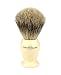 Edwin Jagger Best Badger Shaving Brush with Drip Stand - Large, Imitation Ivory