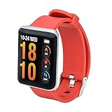 Uemaker Smartwatch, IP67 Wasserdichter Aktivitäts-Fitness-Tracker mit Herzfrequenz-Monitor, Schlaf-Monitor, Bluetooth-Smartwatch mit Blutdruck für Android iOS