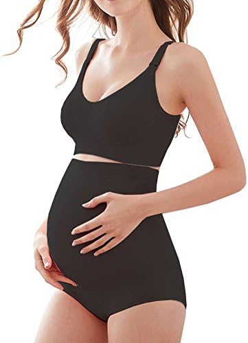 KOOYOL Maternity Knickers Briefs Bamboo Fiber Underwear Women Ultra High Waist Superelastic Pregnant Panties