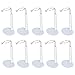 Price comparison product image MagiDeal 10x White Adjustable Doll Bear Stands Display Holder Plastic Base 15-21cm for Barbie Doll Teddy Bear and Other Suitable Dolls and Action Figures