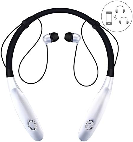 Jukkarri Bluetooth Headphones, Bluetooth Headset 4.2 and 14 Hours Working Time – Perfect for Lorry Driver Wireless Magnetic Match Headband Headphones V4.2 Noise Cancel Earphones Headphones for Sports/Running with Mic Compatible For iPhone 5S x 8 7 Plus 6S 5 Galaxy S8 S7 Edge for iOS and Android Devices