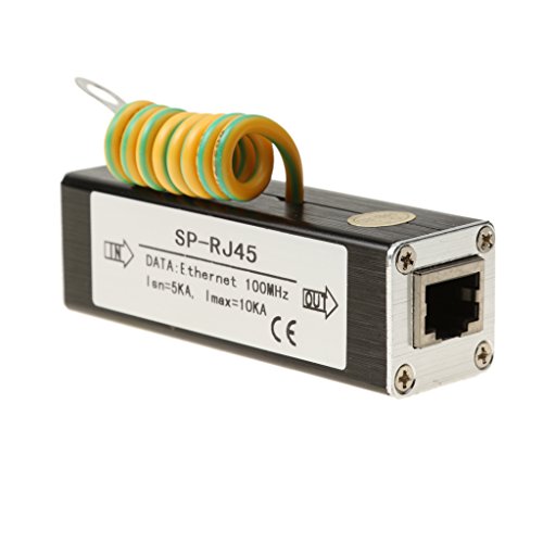 Gazechimp Netzwerk 100MHz Adapter RJ45 Ethernet LAN Signal Überspannungsschutz Ableiter Datenleitungen
