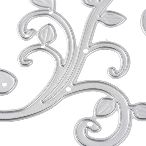 Souarts Metal Schneiden Schablone für DIY Scrapbooking Album Handwerk Weinblätter Muster - 2