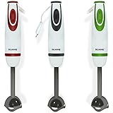 Batidora de mano 500W con 2 velocidades varilla desmontable y mango antideslizante