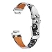 Produktbild TianranRT Drucken Leder Watchen Bänder Armband Riemen Für Fitbit Inspire/Inspire HR (Weiß)