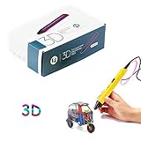 Temperatura ajustable: fácil de ajustar para diferentes velocidades para dibujar diferentes formas y se puede usar con rellenos de filamento de ABS y PLA de 1.75 mm.