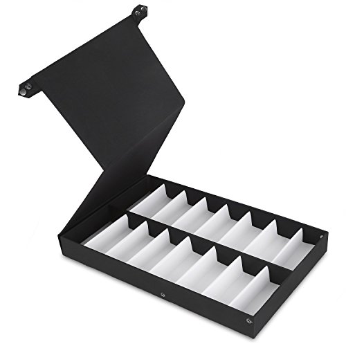 Amzdeal Brillenständer Brillen Display Brillenhalter für 16 Brillen Schwarz - 4
