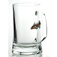 Bierkrug 0,3l mit echtem Geschoß cal.308 und WunschGravur Option. Originelle Männer Geschenkidee