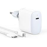 iPhone Schnellladekabel mit Netzteil, 20W iPhone Ladegerät mit iPhone Ladekabel Original 1.2M, USB C Ladestecker mit USB C Li