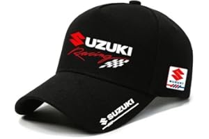 YIXIEDING Car Logo Baseball Cap, Adjustable Hat, for Men and Women, Durable Travel Cap for Suzuki Swift Sport 2024 2025 Vehicles, Car Racing Motor Hat,Black