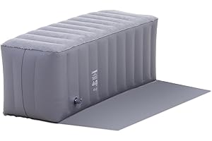 Uniprodo Uni_Pools_32 Inflatable Pool Border 110 x 40 x 43 cm Grey Spa Surround Bubble Bath Edging