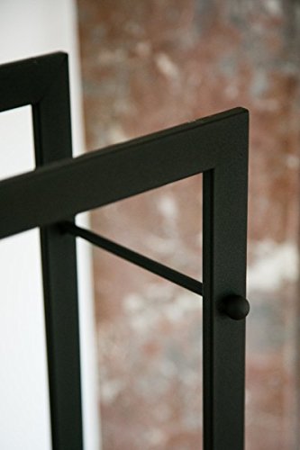 Kaminholzregal Kaminholzständer Höhe: 100cm Verzinkt + Schwarz Kaminholzhalter - 8