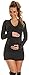 Happy Mama Women's Maternity Stretchy Knitted Tunic Jumper Pullover Sweater 907p (Graphite, 8/14)