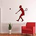 Produktbild Frau Tennis Spieler Silhouette Wandtattoo Sport Mädchen Tennis Spielen Kunst Wandaufkleber Home Room Decor Wandtattoos 76 * 58 cm