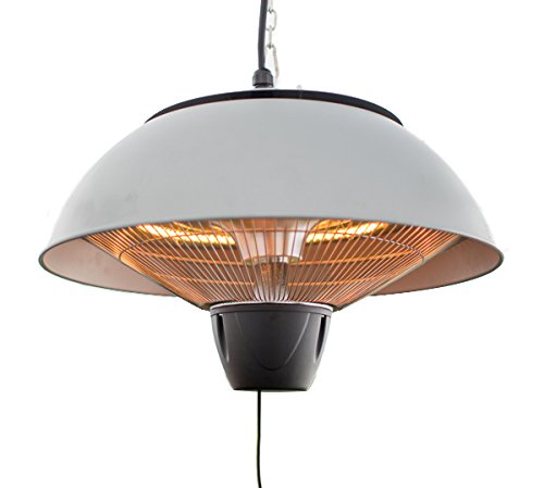 2.100 Watt Firefly Halogen-Deckenheizstrahler mit 3 Leistungsstufen und Fernbedienung - 3