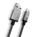Produktbild GIGA Essentials Lightning Kabel Original Apple Mfi-zertifiziert 1m mit Nylon-Mesh und Knickschutz - Anthrazit