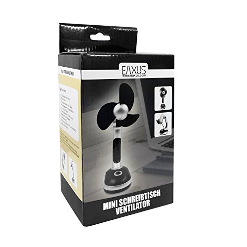 Eaxus Mini Schreibtisch Ventilator Desk Fan, leistungsstark, Kühlfunktion, 58630 - 5