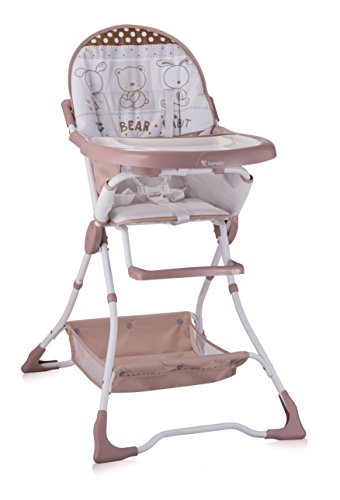 Lorelli Baby Feeding High Chair with folding seat (Beige Friends)