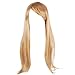 Popamazing Multicolor Various Women's Sexy Fancy Dress Wigs Cosplay Costume Ladies Full Wig Party (Size E(Long Straight Wig), Blonde)