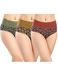 AJ FASHIONS Women's Cotton Hipster - Pack of 3