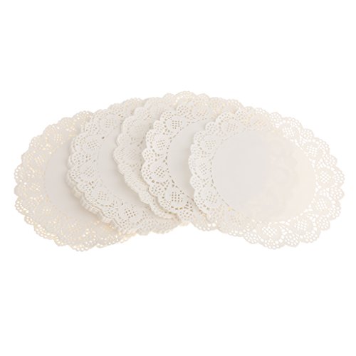 MagiDeal 100pcs Tortenspitze Torten Serviette Tortenserviette Papier Tortenpapier Spitze - 2