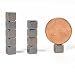 Produktbild HAB & GUT (MC000-CUBL) 10 Magnet-Würfel, 5 x 5 x 5 mm, NEODYM - N38 - sehr stark - ANTHRAZIT