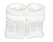 Baby booties socks newborn WHITE