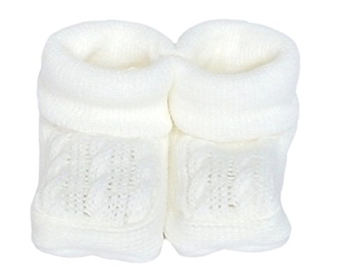 Baby booties socks newborn WHITE