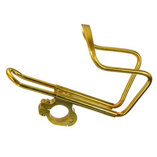 Preisvergleich Produktbild Alu Fahrrad Flaschenhalter Wasserflaschenhalter Getränkehalter (Gold)
