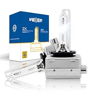 Wideep D3S Xenon HID Headlight Bulbs, 6000K 35W, 2Yrs WTY, Car Headlight Lamp Replacement Bulb for High Low Beam, 2 Pcs