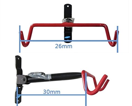Generic Wand Fahrrad Lagerung Rack Mount Aufhänger Haken Halter mit Schrauben - 2